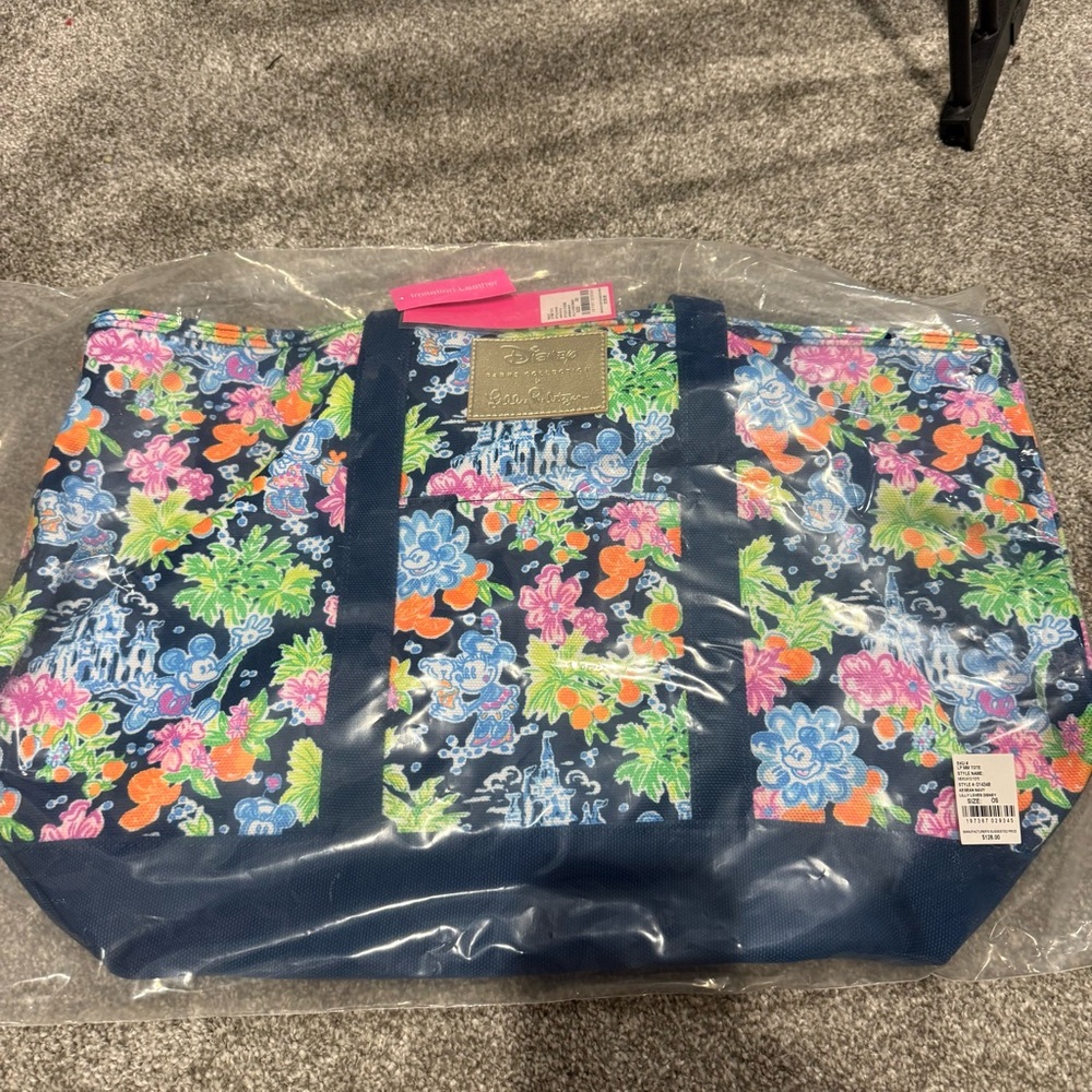 Lilly Pulitzer Mickey Mouse Canvas Tote - Picture 3 of 4